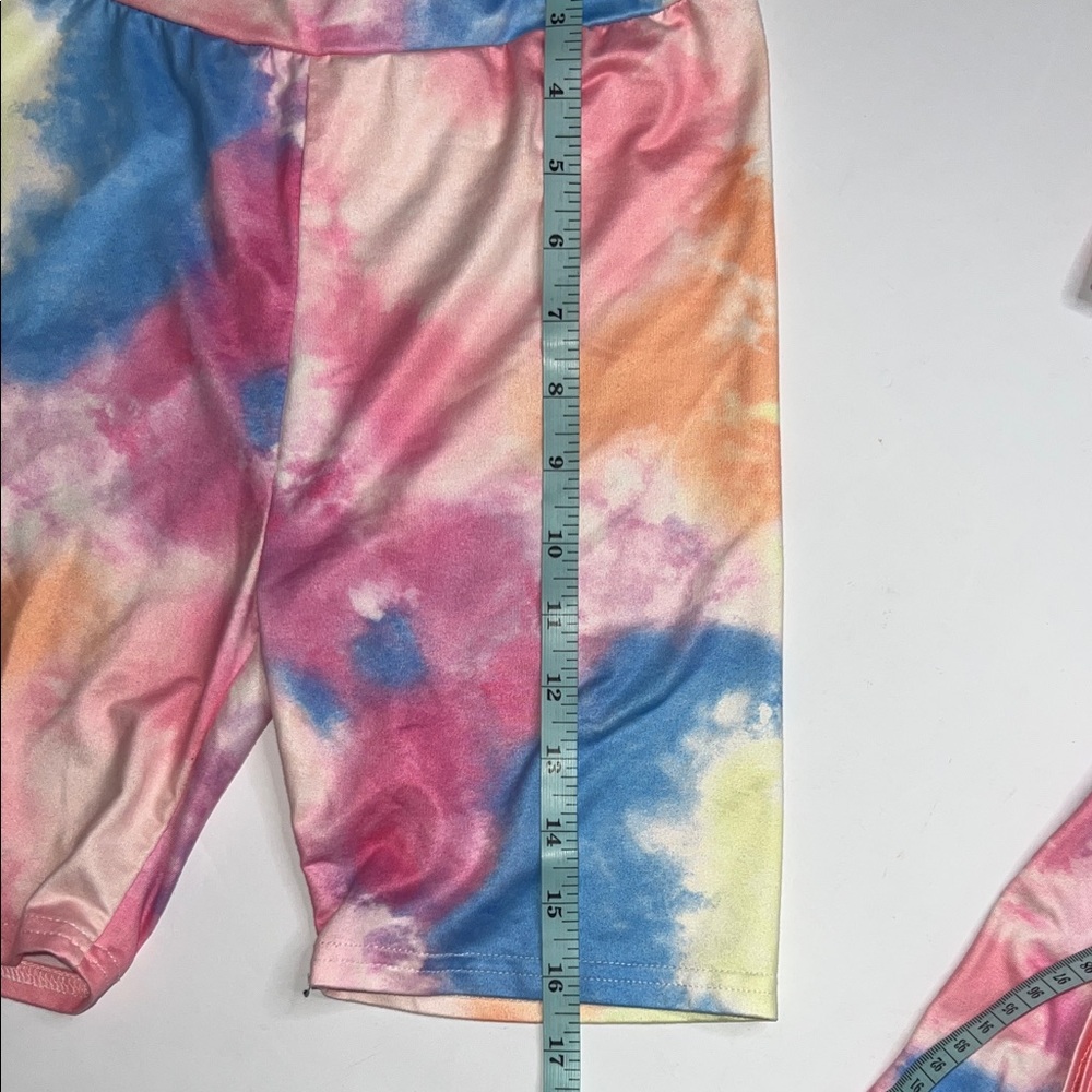 Colorful Tie-Dye Kids Shorts Set - Picture 5 of 7